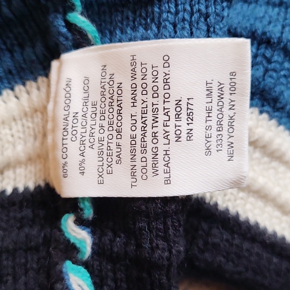 Skye's the Limit layered-look cotton-blend sweater with button-detail. - Picture 7 of 7